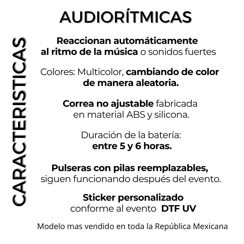 Pulseras Led Audioritmicas - Imagen 2