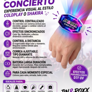 Pulseras led concierto