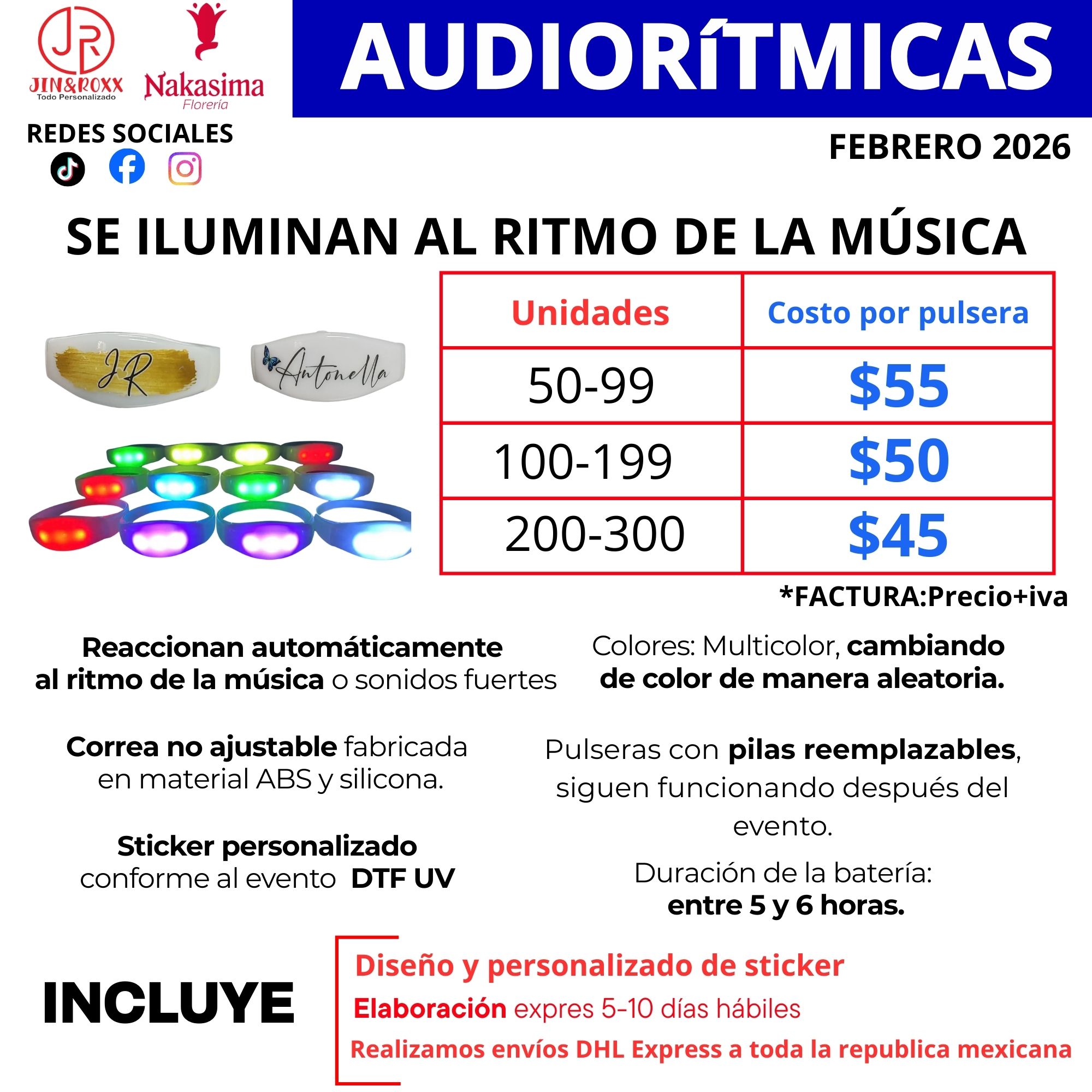 Pulseras Led Audioritmicas - Imagen 3