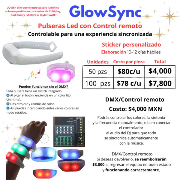 Pulseras led concierto - Imagen 3
