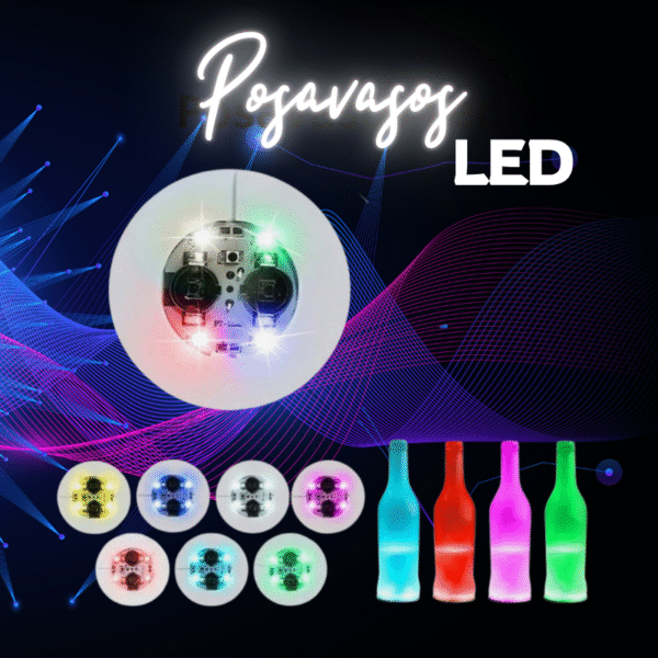 Posavasos led